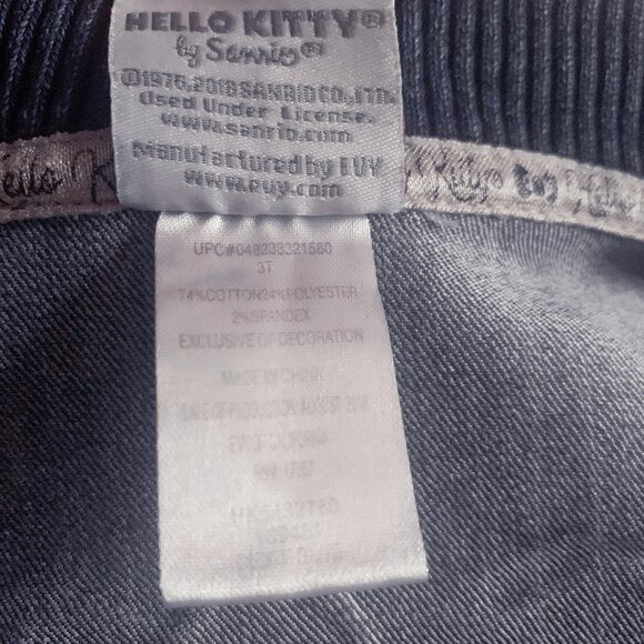 Hello Kitty Sanrio Blue Jean Denim Applique JacketSize 3T - Picture 6 of 7